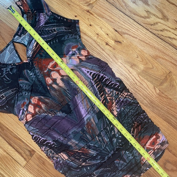 NEW Baby Phat cowl neck mini ruched dress 1X - Picture 8 of 17